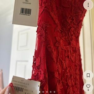 Sherri Hill lace strapless dress! Never worn 
Style #53345